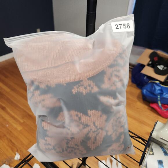 VTG Orvis Sweater Women Small Black Orange Turtleneck Wool Blend Floral Jacquard - Picture 11 of 11